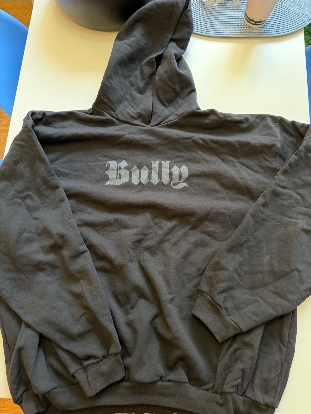 Kanye west ye BULLY pullover hoodie black